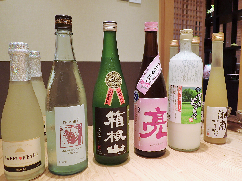 イベントでご用意した神奈川の日本酒6種